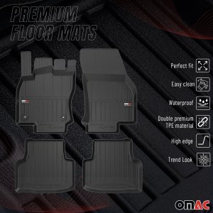 Lucid Air Floor Mat - Omac - Proline Premium TPE - Black (2022-2023)